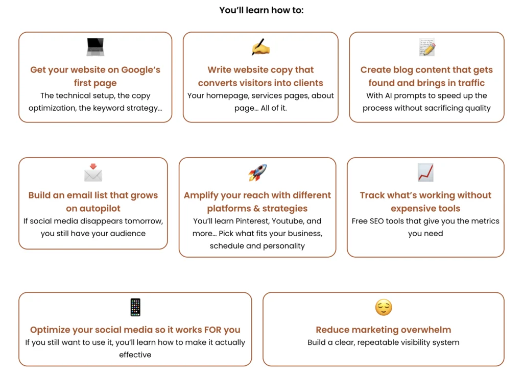 Attract clients with Sold Out SEO