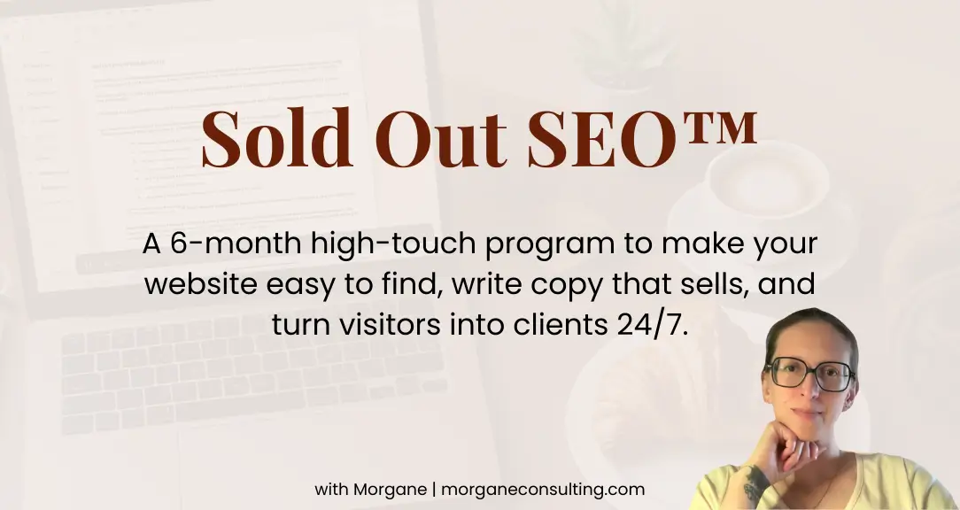 Attract high-paying clients with Sold-Out-SEO™