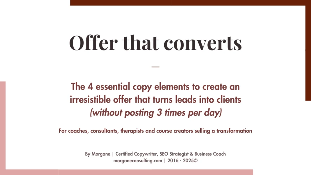 Offer That Converts - Free Masterclass Offer That Converts - Free Masterclass
