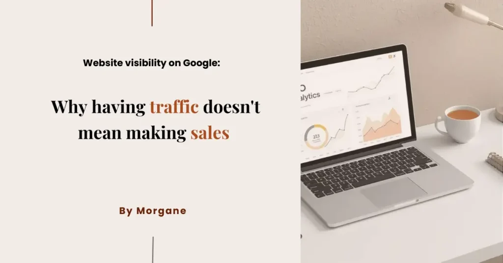 Website visibility on Google traffic doesn't mean sales
