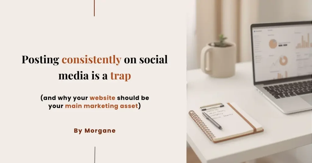 Posting consistently on social media is a trap