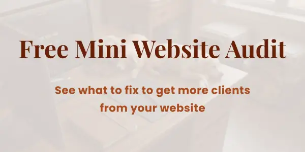 Free Mini Website Audit fix SEO + copy for more clients - decorative image