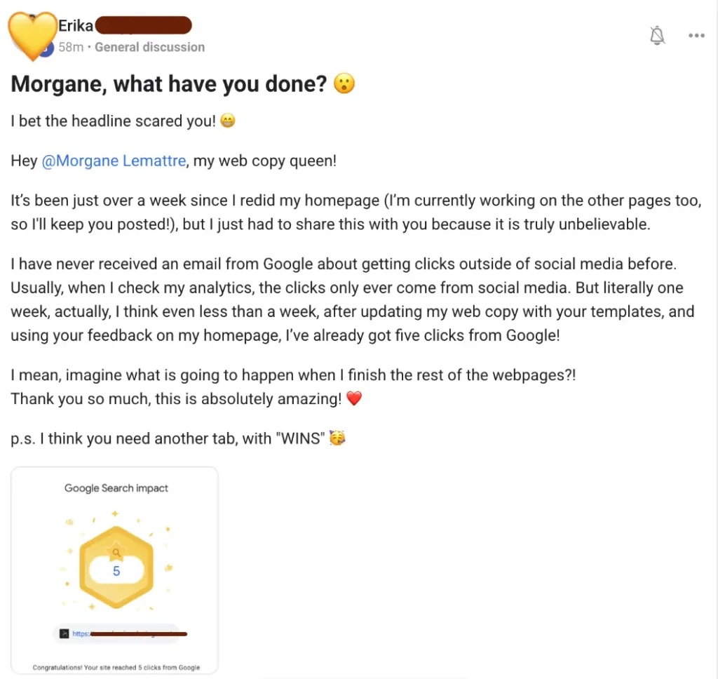 Erika testimonial Sold Out SEO Erika testimonial Sold Out SEO
